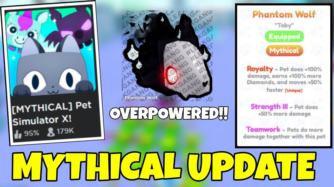 Pet Simulator X In Mythical pets fast How to get & Much More Update