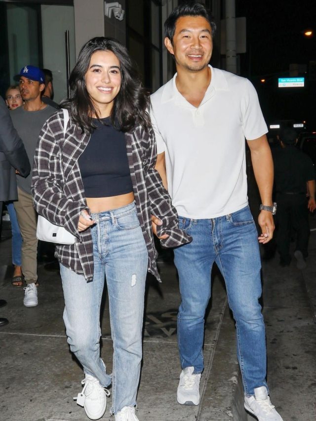 Simu liu seen retaining palms with girlfriend jade bender after leaving a dinner date together